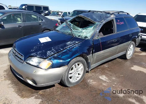 2000 Subaru Outback из США, поврежденный, VIN 4S3BH6656Y6629486